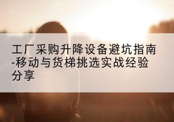 涞水移动式升降机怎么选-工厂采购升降设备避坑指南-移动与货梯挑选实战经验分享